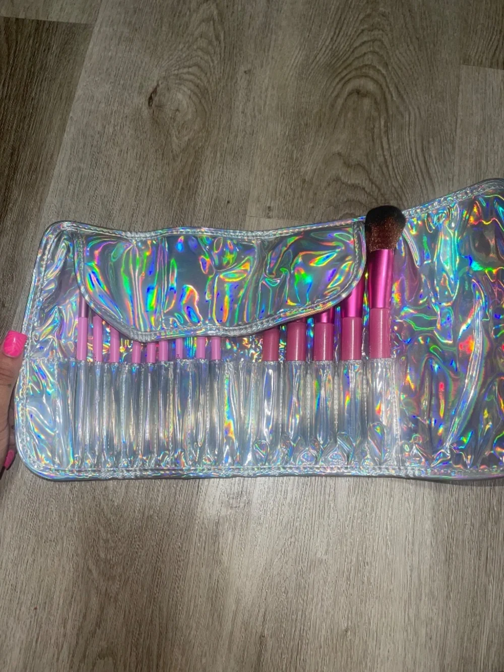 Beauty Creations Holo Fun 12pc Makeup Brush Set + Case (Incomplete 10/12)